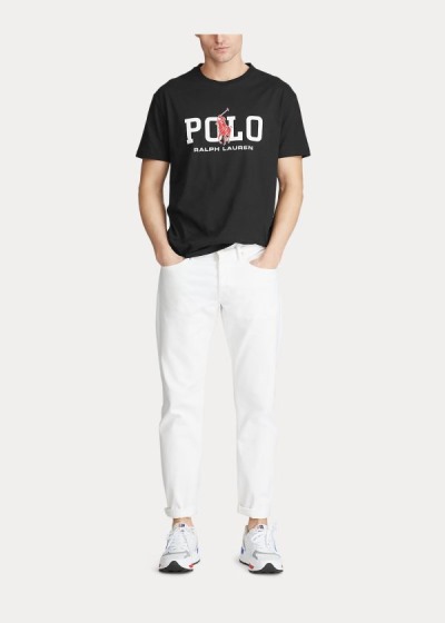 Polo Ralph Lauren Classic Fit Logo T Shirt Herre Danmark (CQTBX6234)